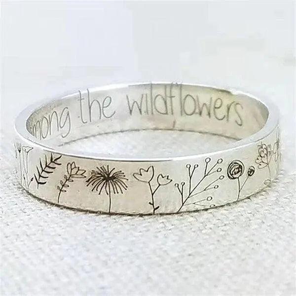 Dandelion Ring Unique Joyas