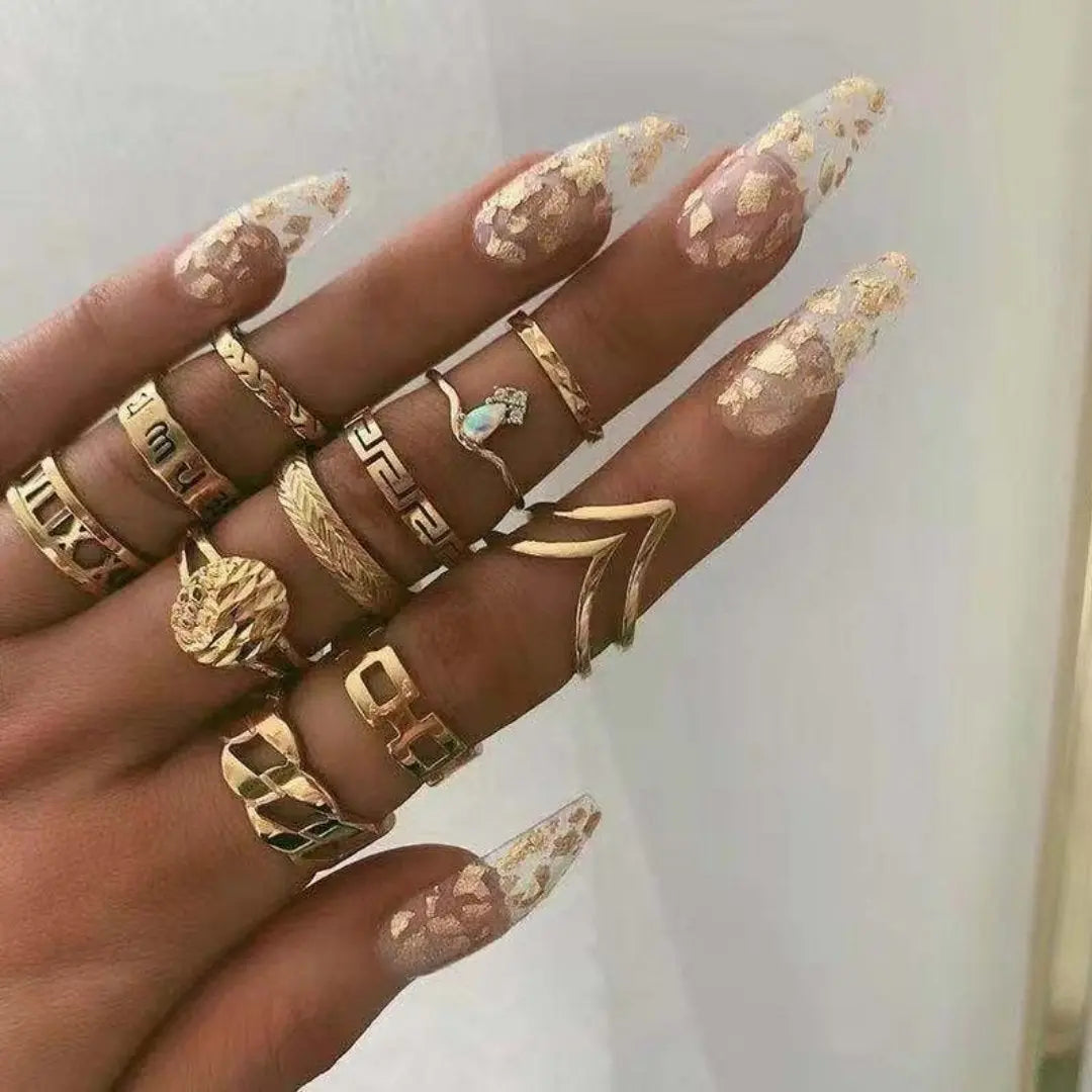 Unique Premium Pack of 8 to 12 Rings Claire Jewelry