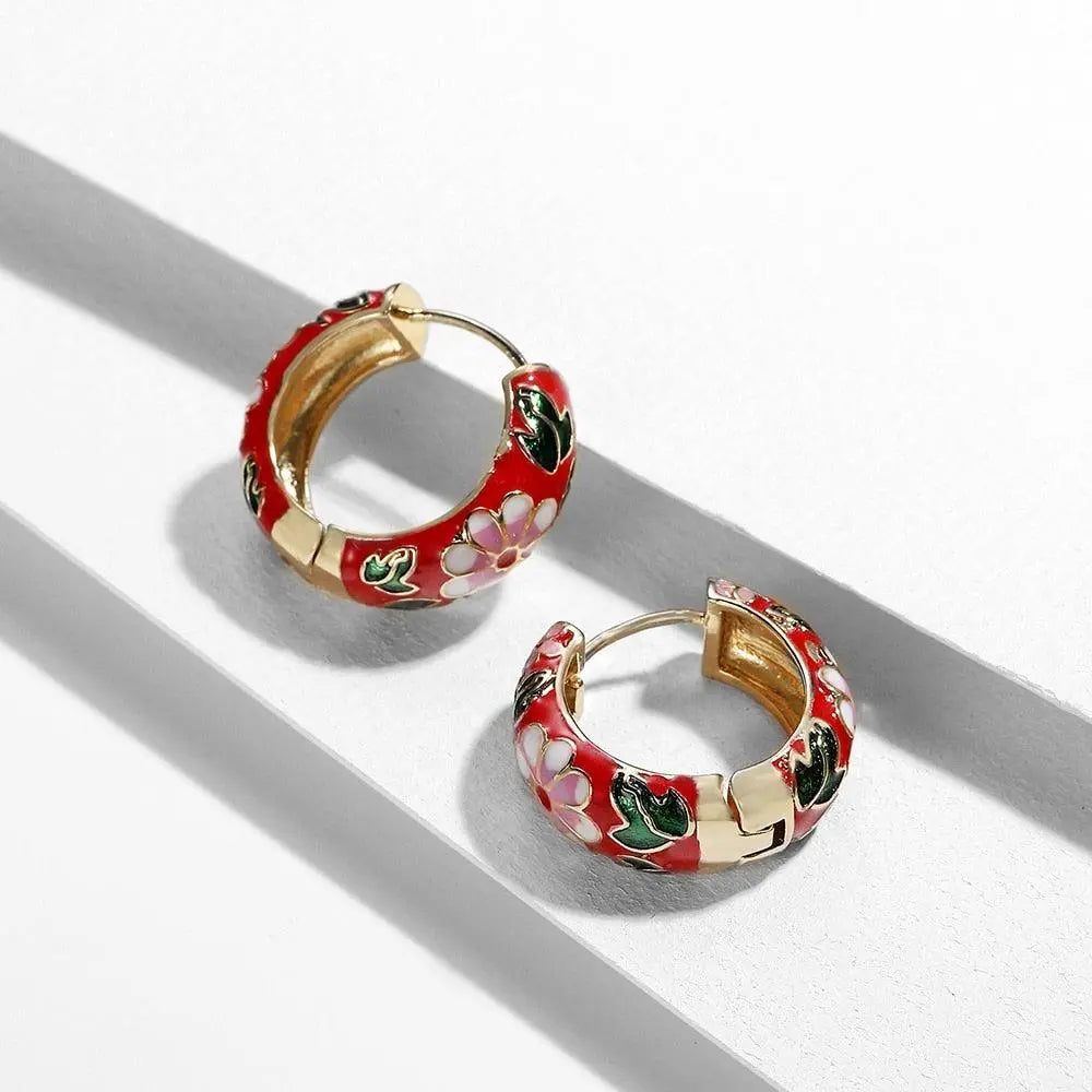 Luxurious Floral Earrings Unique Joyas