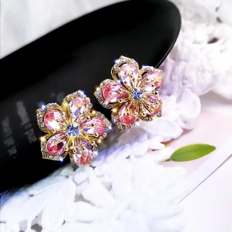Multicolored Zirconia Earrings made of Sterling Silver Unique Joyas