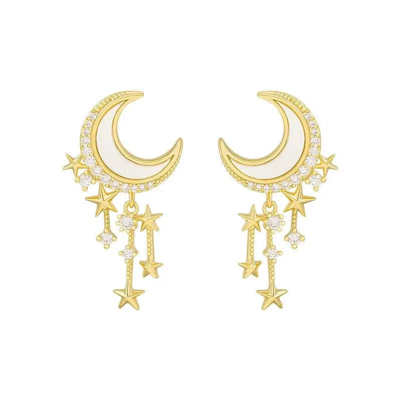 Luxurious Moonlight Earrings Unique Joyas