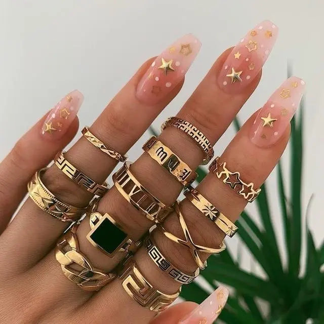 Unique Premium Pack of 8 to 12 Rings Claire Jewelry