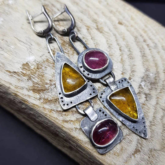Vintage geometric earrings