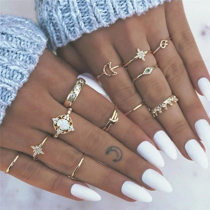 Unique Premium Pack of 8 to 12 Rings Claire Jewelry