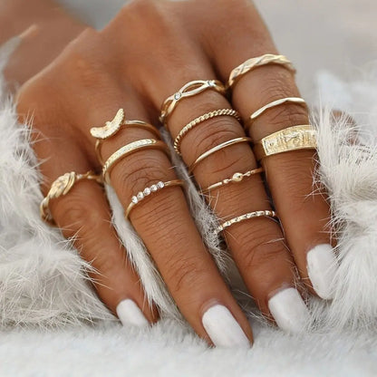 Unique Premium Pack of 8 to 12 Rings Claire Jewelry