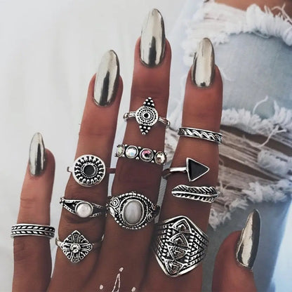 Unique Premium Pack of 8 to 12 Rings Claire Jewelry