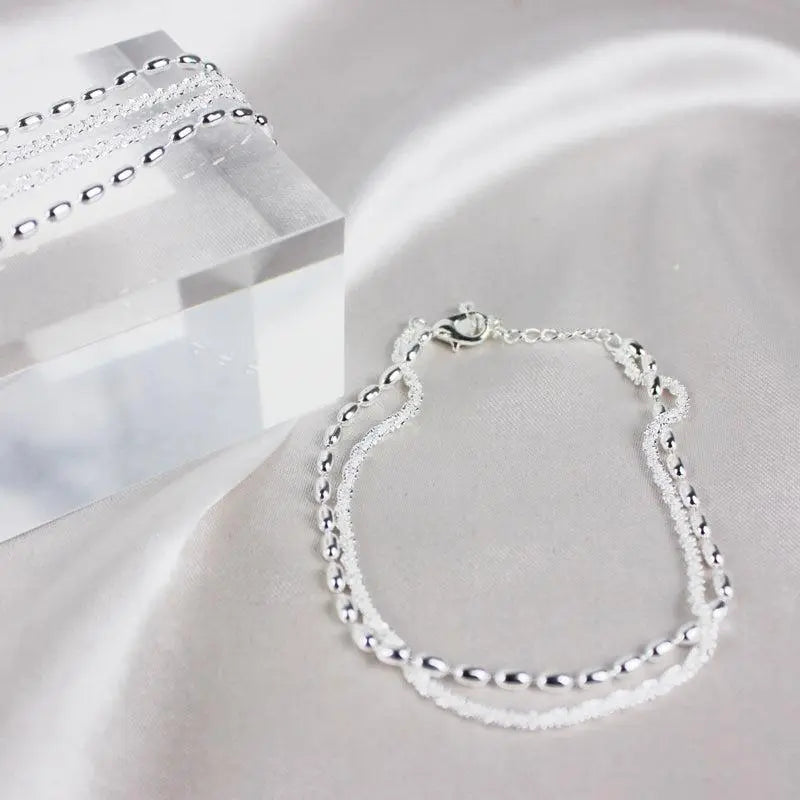 Silver Zirconia Bracelet Unique Joyas