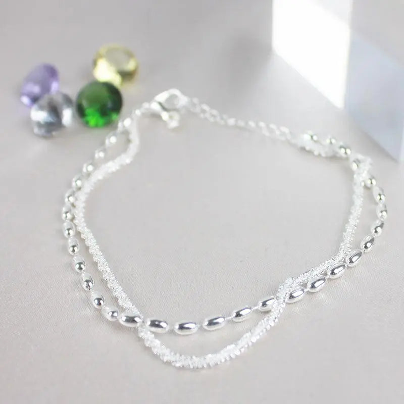 Silver Zirconia Bracelet Unique Joyas