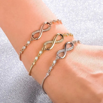 Adjustable Infinity Bracelet in Silver Claire Jewelry