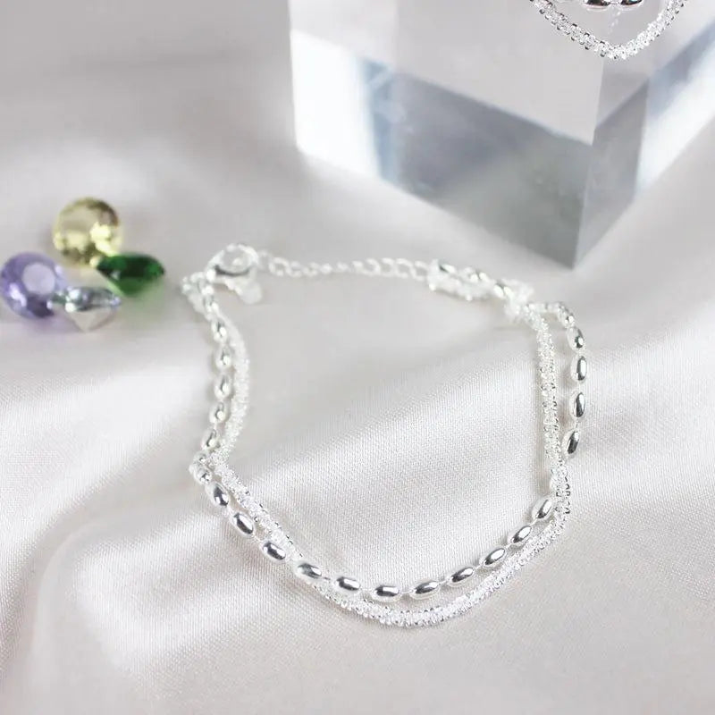 Silver Zirconia Bracelet Unique Joyas