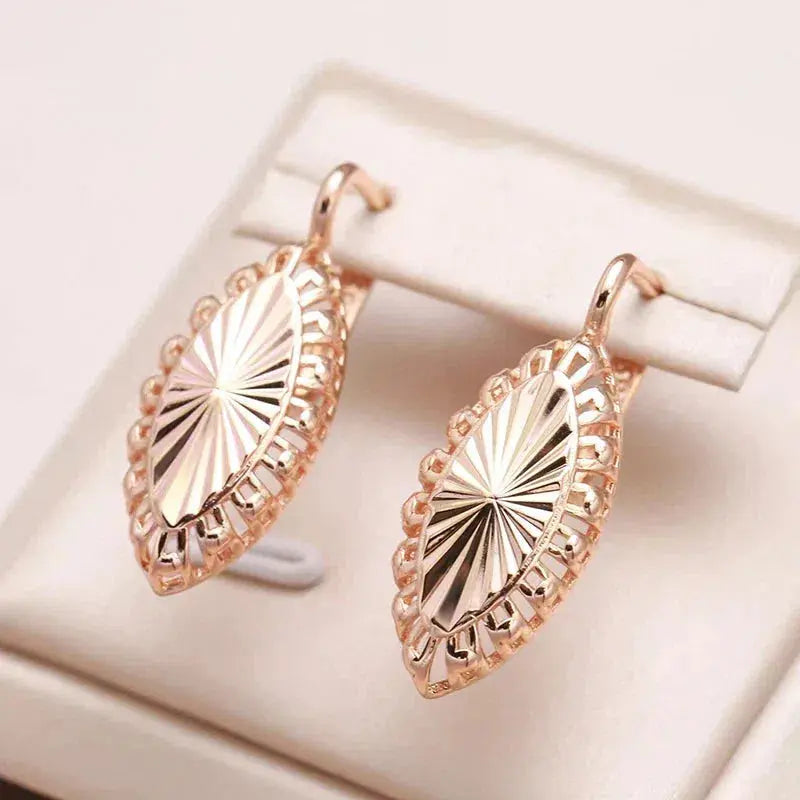 Shiny Shield Earrings in Gold Unique Joyas