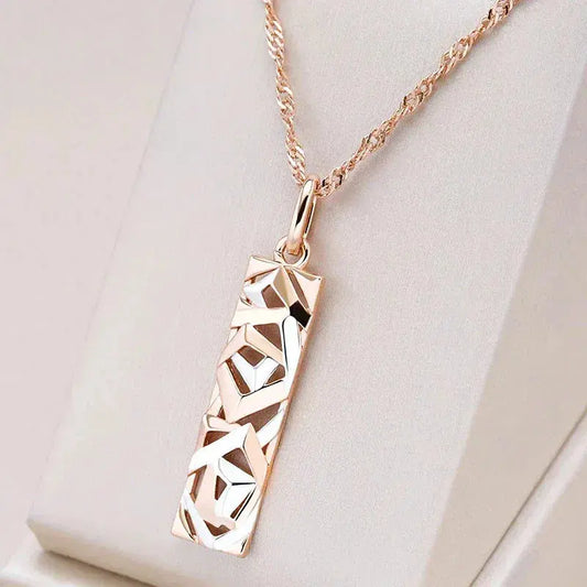 Elegant necklace in silver and gold Unique Joyas