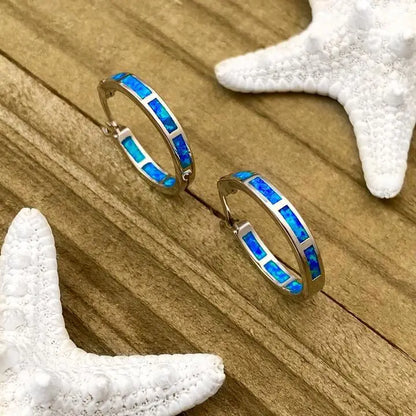Luxury Silver and Opal Ocean Inspired Rings Unique Joyas