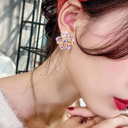 Multicolored Zirconia Earrings made of Sterling Silver Unique Joyas