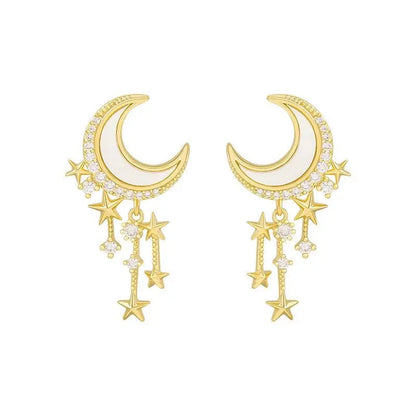 Luxurious Moonlight Earrings Unique Joyas
