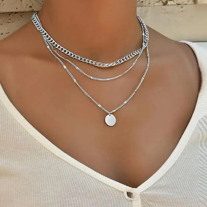 Gold and Silver Plated Necklace claire