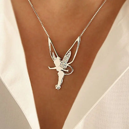 Fairy Necklace in Gold and Silver Unique Joyas