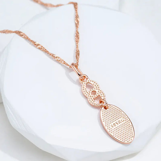 Gold-plated necklace with a shiny tip Unique Joyas