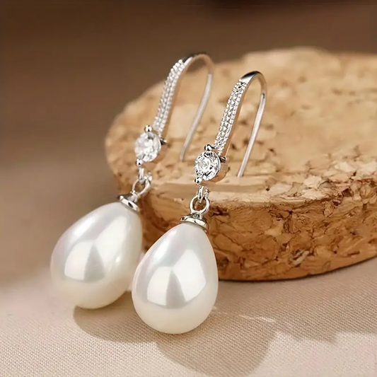 Hanging Pearl Earrings