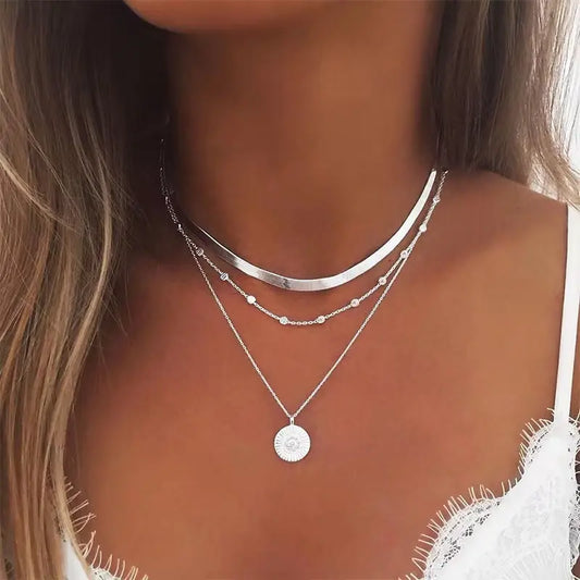 Silver Necklace Unique Joyas
